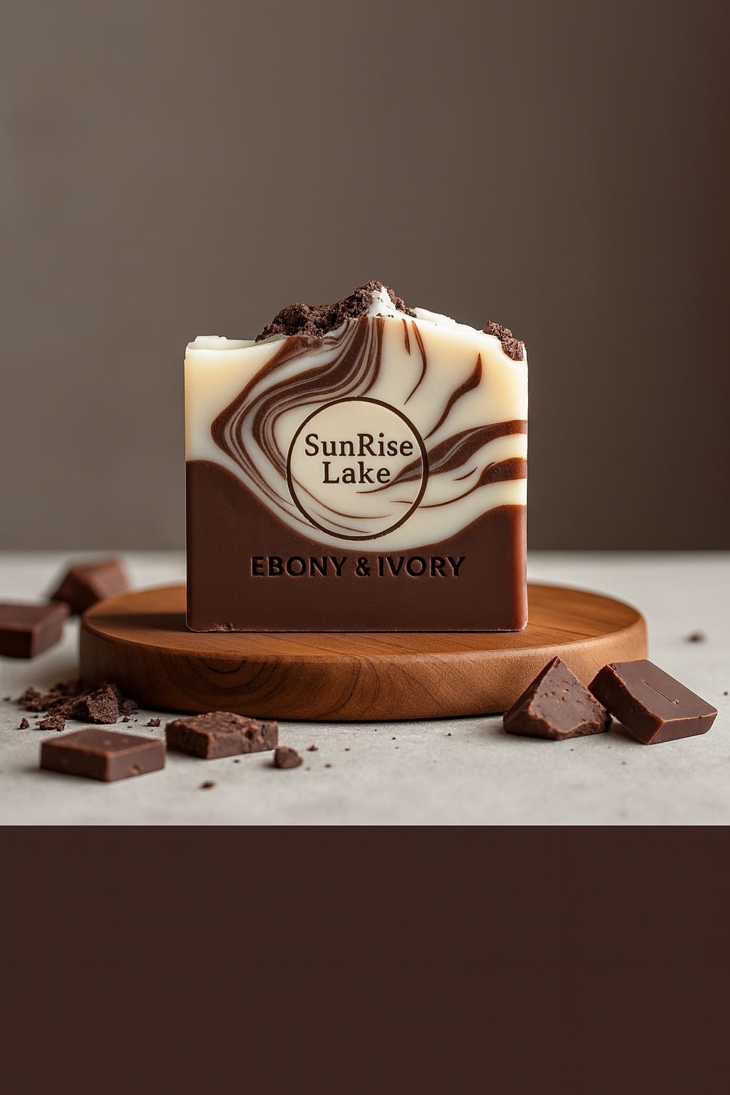 Ebony & Ivory – Savon naturel Gourmand au Chocolat