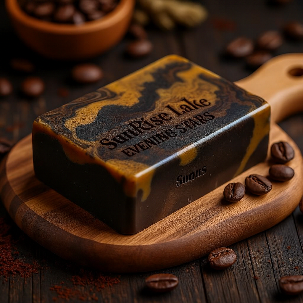 Evening Stars – Savon Naturel au Café- Vanille & Huiles Précieuses