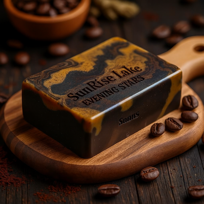 Evening Stars – Savon Naturel au Café- Vanille & Huiles Précieuses