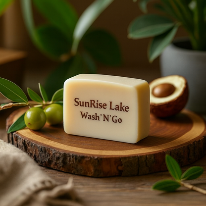 Was’ N’ Go – Savon Traditionnel pour Cheveux au Palmiste & à l’Huile d’Olive