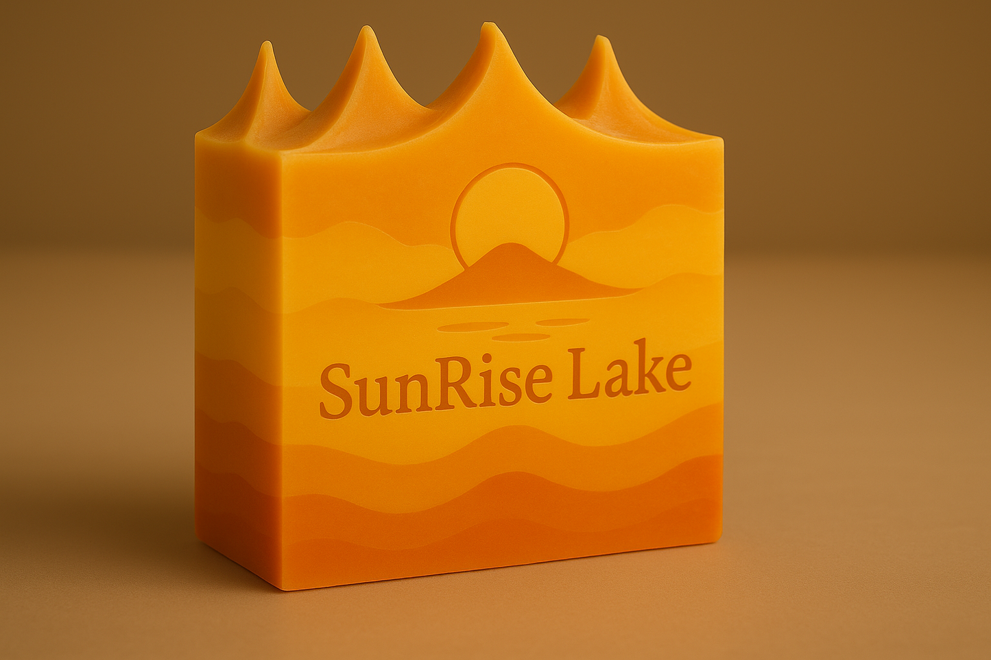 remove the brown mountain by the sun